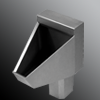 Stainless steel straddle-type urinal