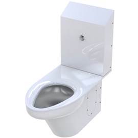 Ligature Resistant Toilet Top Supply On-Floor Wall Waste