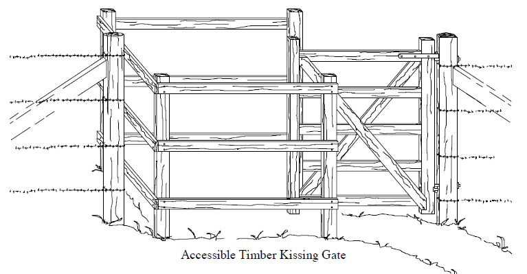 Accessible Timber Kissing Gate