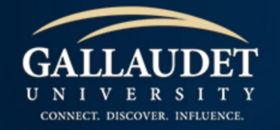 Gallaudet University. Connect. Discover. Influence.