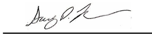 Gary Layman's signature