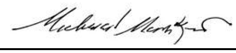 Micheal Mankin's signature