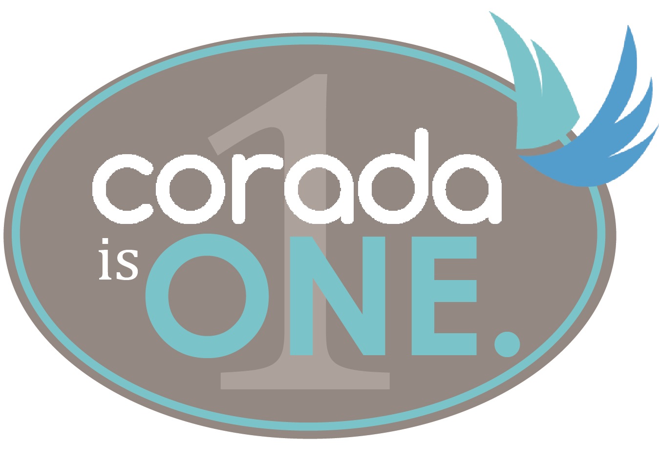 corada logo with number one