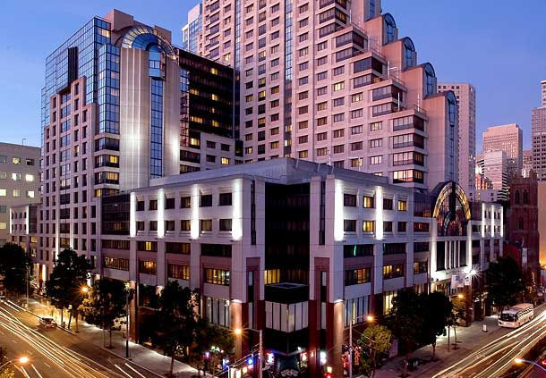 A picture of the conference venue - the San Francisco Marriott Marquis Hotel