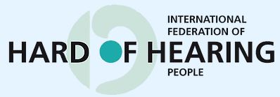 International Federation of Hard of Hearing People logo