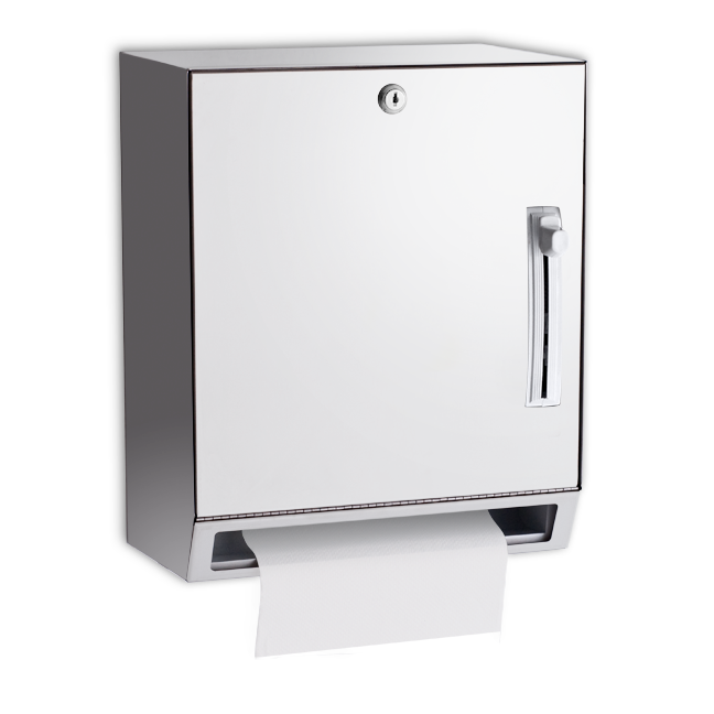 lever operated roll towel dispenser