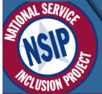 National Service Inclusion Project logo