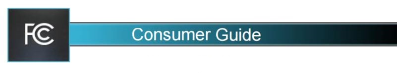 FCC logo with title "Consumer Guide"