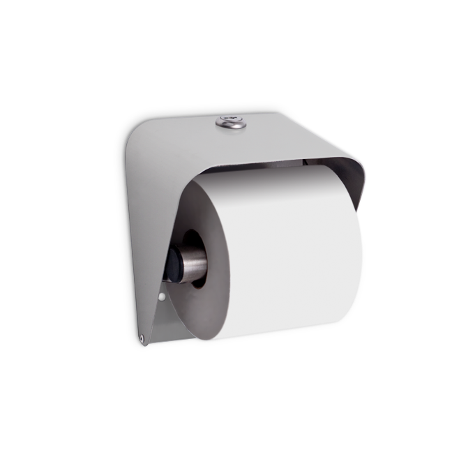 hooded surface mounted toilet tissue dispenser
