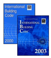 Covers of the 2000 and 2003 International Building Code