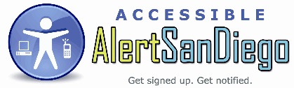 Accessible AlertSanDiego Logo