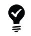 light bulb with check mark icon