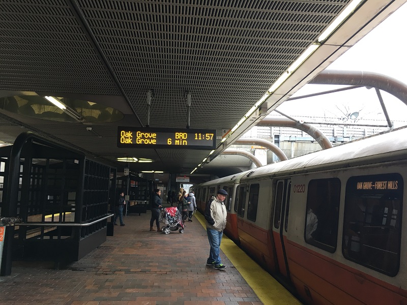 Boston subway station