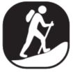 Running slope icon