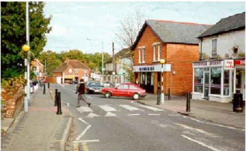 photo of a "zebra" pedestrian crossing in the United Kingdom