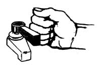 Graphic image of an accessible hand control for a water faucet