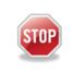 stop sign with "STOP" in white text centered in red hexagon