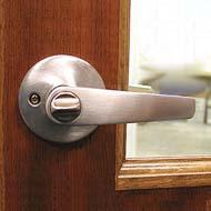 Image of lever-type (accessible) door handle