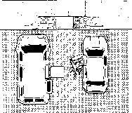Graphic showing accessible parking