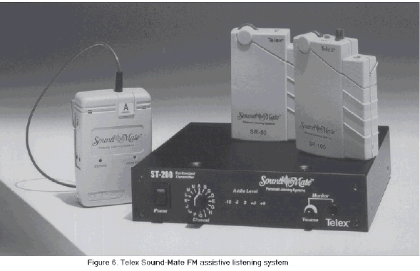 Figure 6. Telex Sound-Mate FM assistive listening system