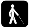 person using cane 