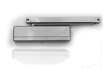 Surface mounted door closer and arm