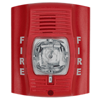 Photo of a Fire alarm horn with a strobe light