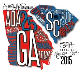 CSRA ADA25 Logo highlighting Georgia and South Carolina