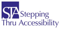 Stepping Thru Accessibility Logo