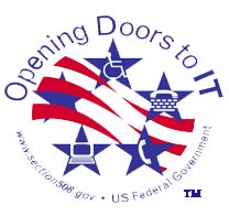 Section508.gov opening doors logo.