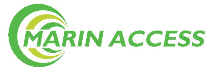 Marin Access logo in green lettering