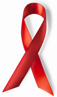 AIDS red ribbon awareness symbol