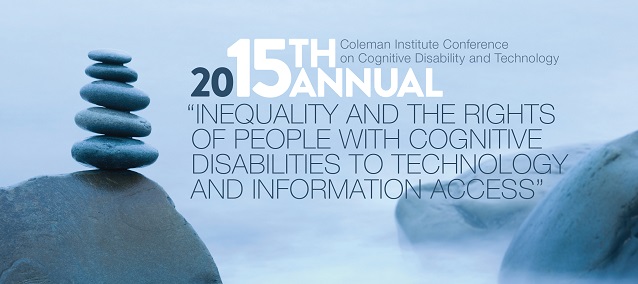 15th Annual Coleman Institute Conference on Cognitive Disability and Technology Logo