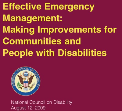 Effective Emergency Management: Making Improvements for Communities and People with Disabilities 